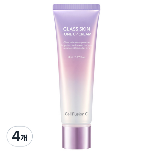 셀퓨전씨 NEW 글래스 스킨 톤업 크림, 50ml, 4개