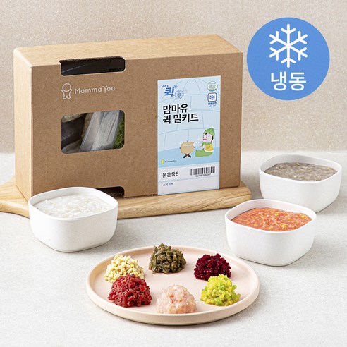 맘마유 퀵 밀키트 묽은죽 E플랜 (냉동), 480g, 1세트