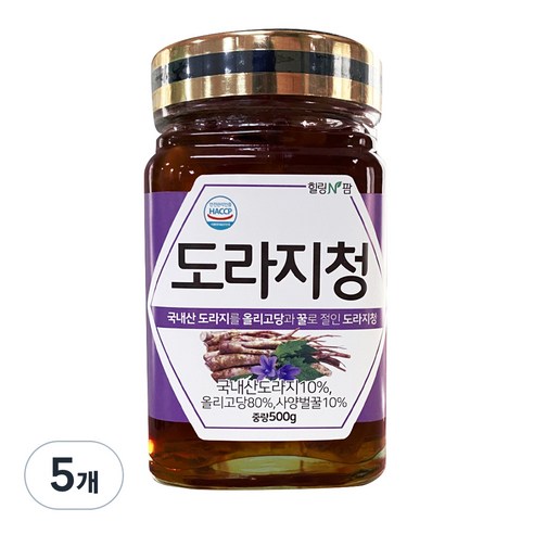 힐링앤팜 도라지청, 500g, 1개입, 5개