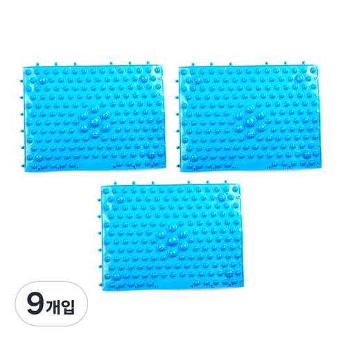 ABM 조립식 발지압매트, 9개, 블루