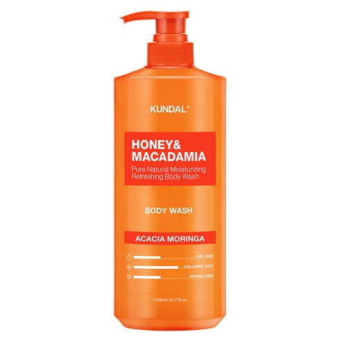 쿤달 퓨어 바디워시 바디클렌저 아카시아모링가향, 1058ml, 1개