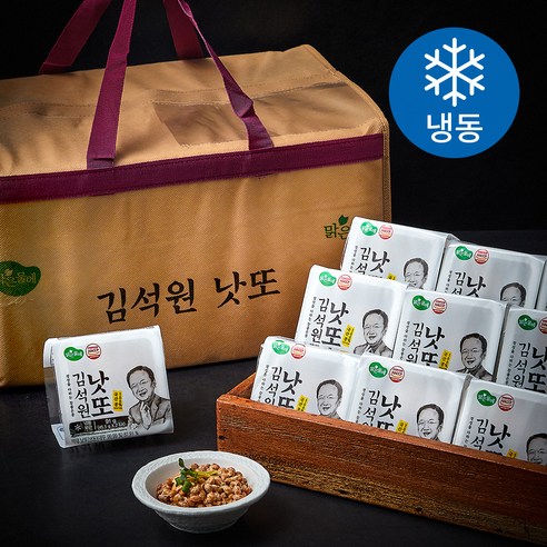 맑은물에 김석원낫또 선물세트 (냉동), 45.5g, 2개입, 12개