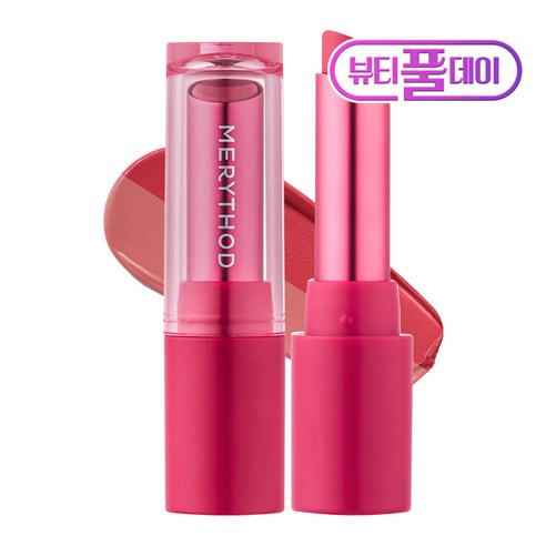 메리쏘드 투톤 립스틱 3.4g, 01 로즈턴, 1개