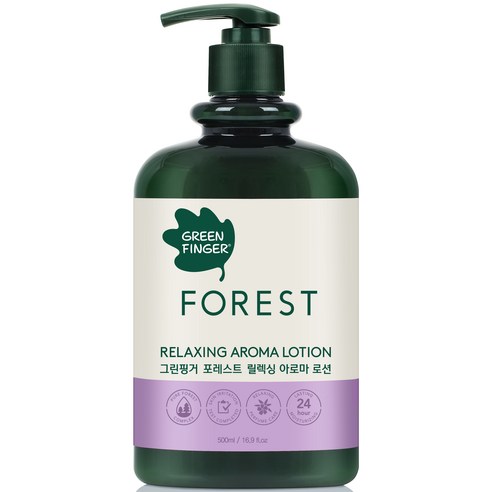 그린핑거 포레스트 릴랙싱 아로마 로션, 500ml, 2개