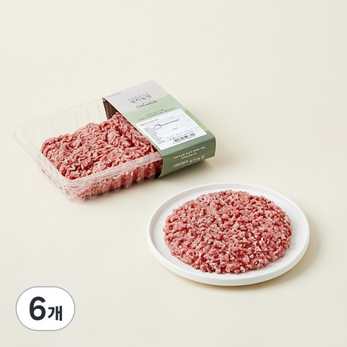 성지농장 동물복지 인증 뒷다리 다짐육 (냉장), 500g, 6개