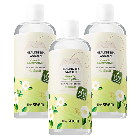 더샘 힐링 티 가든 그린티 클렌징 워터, 500ml, 3개