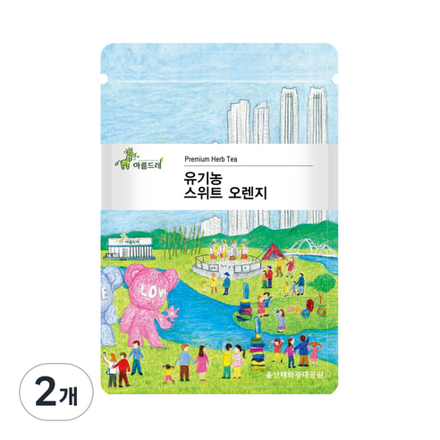 아름드레 유기농 스위트 오렌지 삼각티백, 1.5g, 25개입, 2개