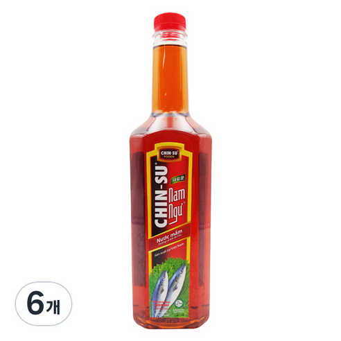 진수 남늑 피쉬소스 분짜소스용, 6개, 900ml