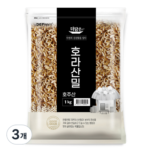 더담은 호라산밀, 1kg, 3개