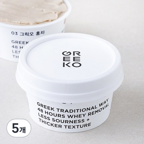 그릭오 홍차 밀크티 그릭 요거트, 100g, 1개입, 5개