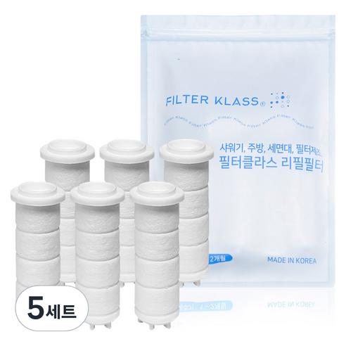 필터클래스 바디럽 퓨어썸 베이직 주방 핸디형 호환 녹물 필터 x 6p 세트, 5세트, 무향