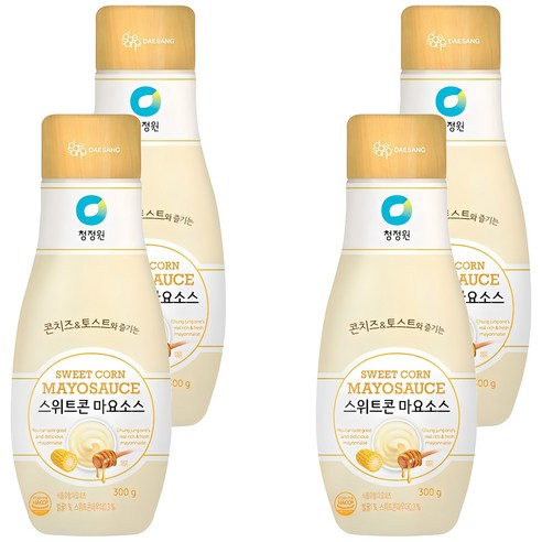 청정원 스위트콘 마요소스, 300g, 4개