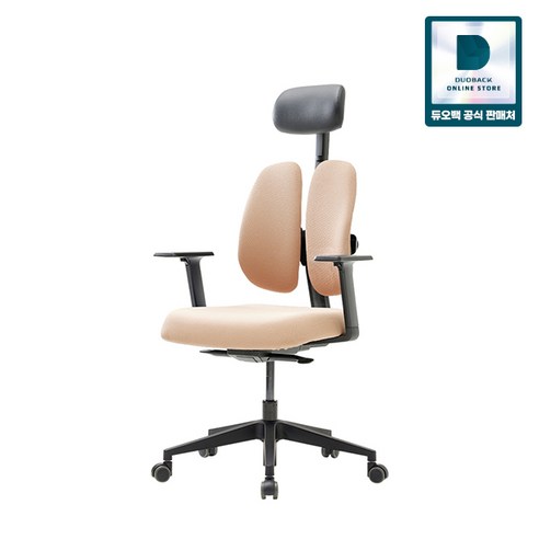 듀오백 골드 사무용 학생용 공부의자 D2500G-AS, 베이지