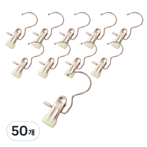 블체 스텐 후크 클립, 베이지, 50개