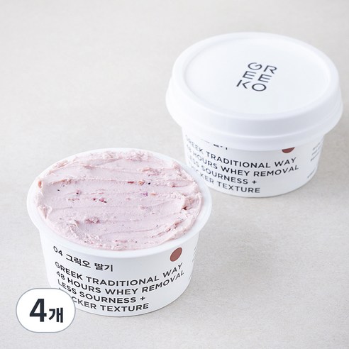 그릭오 딸기 그릭요거트, 100g, 2개입, 2개