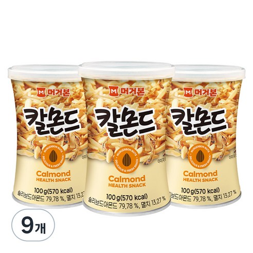 머거본 칼몬드 믹스넛, 100g, 9개