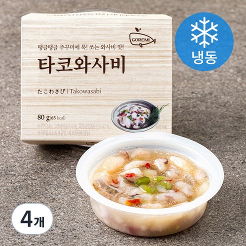 고래미 타코와사비 (냉동), 4개, 80g