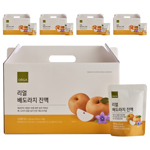올가홀푸드 리얼 배도라지 진액 30p, 3L, 5개