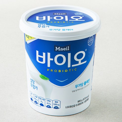 매일바이오 무가당 플레인, 900g, 1개