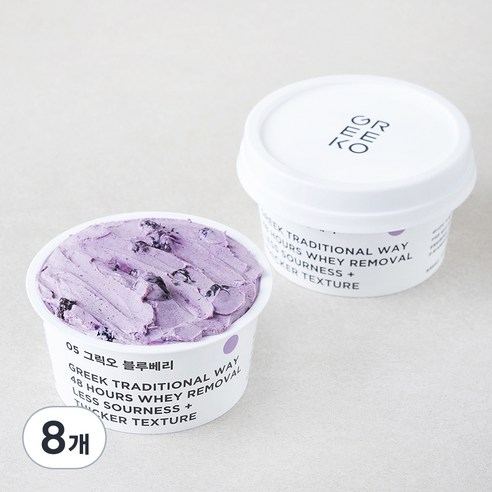 그릭오 블루베리 그릭 요거트, 100g, 2개입, 4개