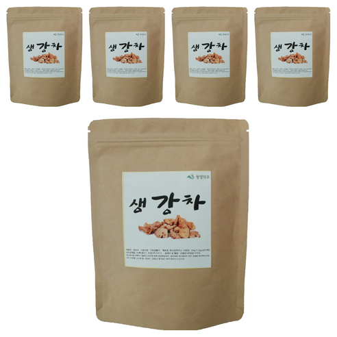 청명약초 생강차 티백 국내산, 1.2g, 20개입, 5개
