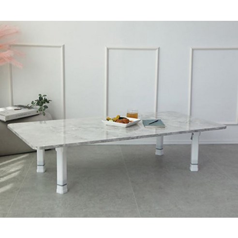 LPM 샤르망 4단 높이조절형 특대 테이블 1200 x 600 mm, 클래식마블
