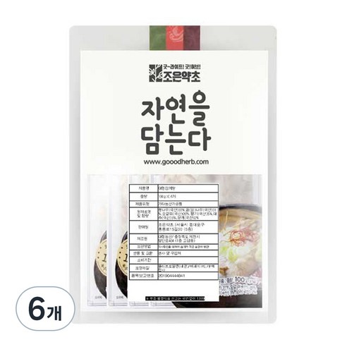 조은약초 대형 삼계탕, 400g, 6개