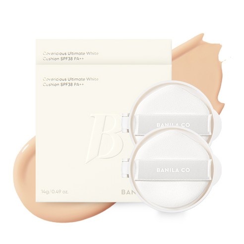 바닐라코 커버리셔스 얼티밋 화이트 쿠션 파운데이션 리필 14g, 22 내추럴, 2개