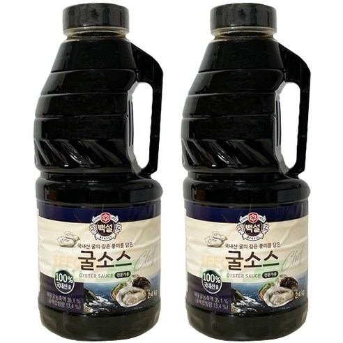 백설 굴소스, 2.4kg, 2개