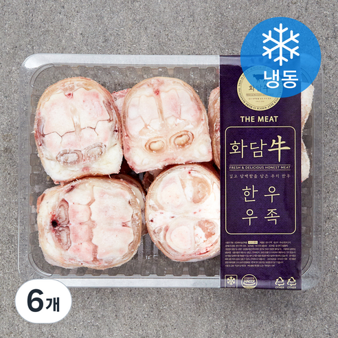 화담우 한우 우족 탕 육수용 (냉동), 6개, 2kg