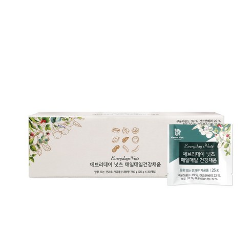 그린너트 에브리데이넛츠, 25g, 30개