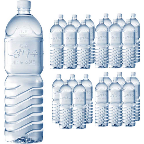 제주삼다수 그린 무라벨, 2L, 24개