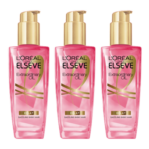 로레알파리 엘세브 엑스트라 오디네리 하이 샤인 오일 로즈, 100ml, 3개