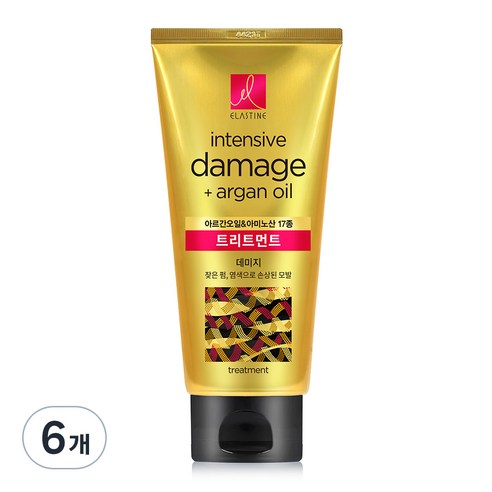 엘라스틴 아르간오일 데미지 트리트먼트, 300ml, 6개