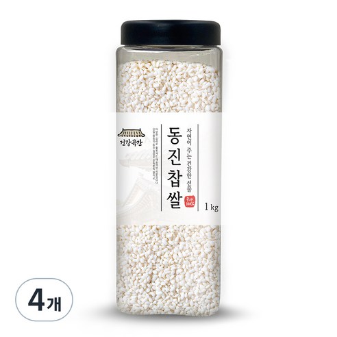 건강곡간 동진 찹쌀, 1kg, 4개