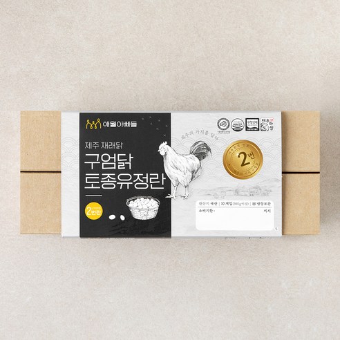애월아빠들 제주 재래닭 구엄닭 토종유정란, 10구, 1개