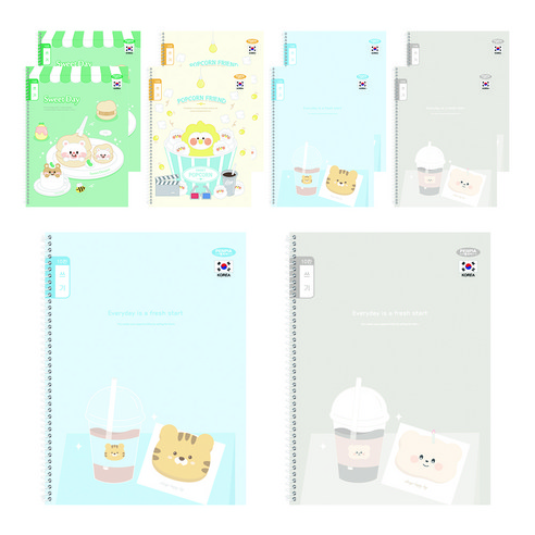 펜피아 1000 초등 스프링노트 10칸쓰기, 랜덤 발송, 10개