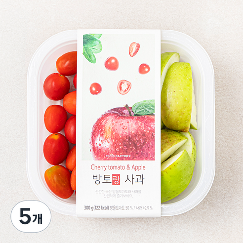 푸드팩토리 방토랑 사과, 300g, 5개
