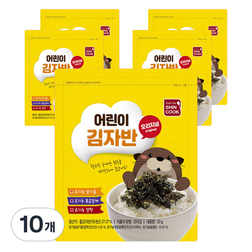 신쿡 어린이 김자반 오리지널, 30g, 10개
