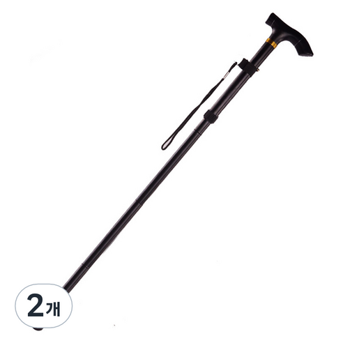 조인메이드 접이식 지팡이, 블랙, 2개