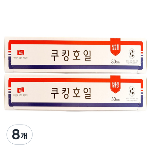 삼아삭스호일 알뜰형 쿠킹호일 30cm x 13m, 8개