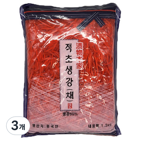 토호식품 적초생강채 4개, 총 중량 1.3kg 일본배편