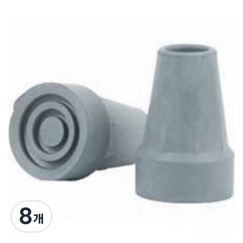 Dr.펠리스제이 목발 지팡이 리필 고무캡 패킹 22mm, E그레이, 8개