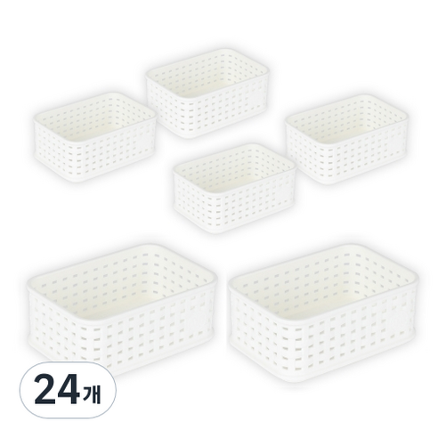 마이스타일 직T 바스켓 1호, 화이트, 24개