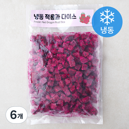 적용과 다이스 (냉동), 6개, 1kg