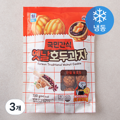 대림선 옛날 호두과자 (냉동), 300g, 3개