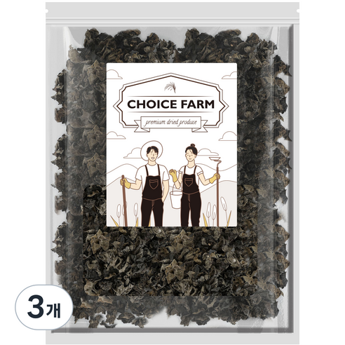 초이스팜 건목이버섯, 500g, 3개