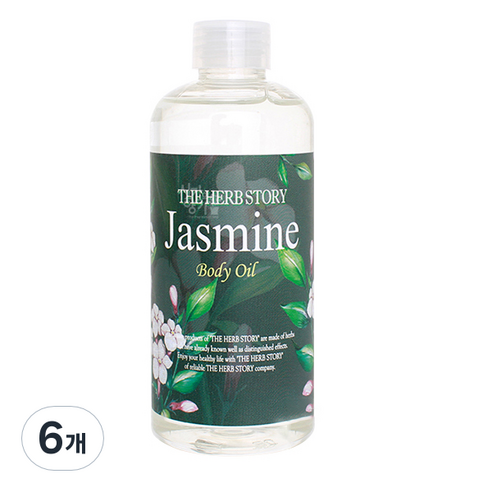 더허브스토리 바디오일 자스민, 300ml, 6개