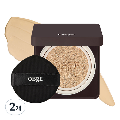 OBge 퍼펙트 옴므 쿠션 15g, 1호 아이보리, 2개