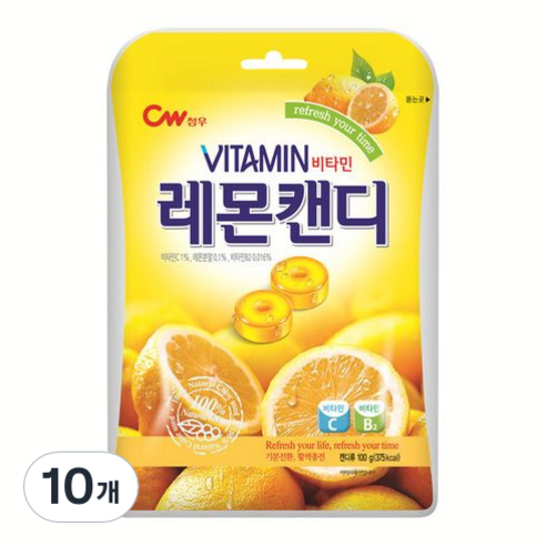 [청우식품] 레몬 캔디, 100g, 10개